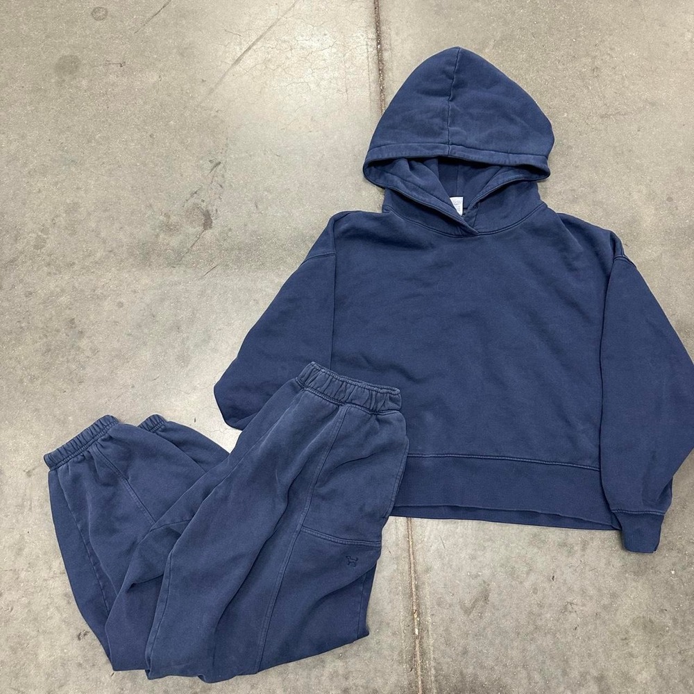 Victoria's Secret PINK Navy Blue Baggy Sweatsuit Size Large/Medium
